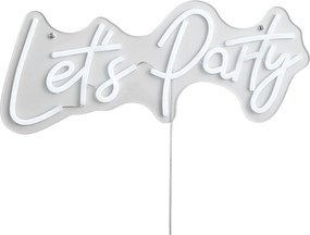 Candeeiro de Parede Neon Branco Incl. LED - Let's Party