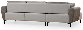 Sofá-Cama de Canto Aren – Cinzento – 150 x 260 cm