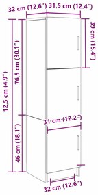 Aparador Branco Branco Madeira MDF Médio Aparador Branco