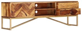 Móvel de TV 140x30x45 cm madeira de acácia maciça