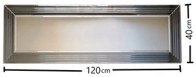 Espelho A302D – Prateado – 120x40x2,2 cm