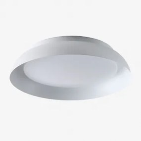 Plafon De Teto Led Para Exterior Em Aço Azanuy Branco - Sklum