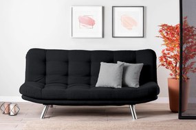 Sofá-Cama 3 Lugares Misa – Preto – 200x95x105 cm