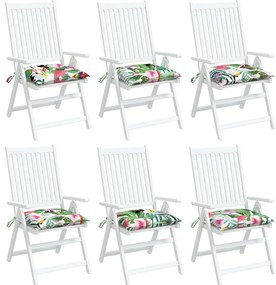 Almofadões p/ cadeira 6 pcs tecido oxford multicor