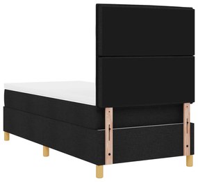 Cama Box com Colchão Preto 100x200 cm Tecido