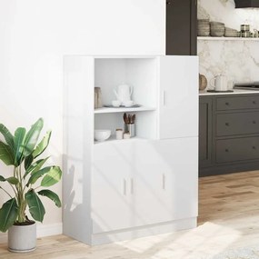 2 pcs armário de cozinha conjunto derivados de madeira branco