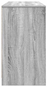 Secretária 120x42x76 cm derivados de madeira cinzento sonoma