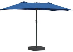 Guarda-sol de Jardim Azul 385 x 209 x 244 cm tecido