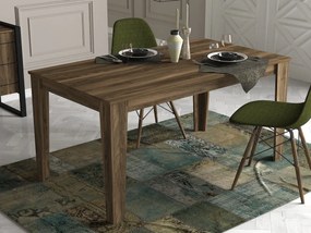 Mesa de Jantar "Costa" – 145x85x76.2 cm – Cor Noz – Design Rústico