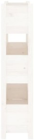 Vaso/floreira 77x25x104,5 cm madeira de pinho maciça branco