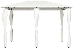 Gazebo 3x4x2,6 m com capas para postes 160 g/m² cor creme