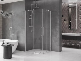 Mexen Velar Duo cabina de duche deslizante 90 x 80 cm, transparente, cromado - 871-090-080-02-01