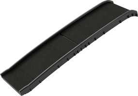 Rampa dobrável para cães, escada para cães em PP com inclinação suave e superfície antiderrapante, 155 x 38,5 x 15,5 cm, preta