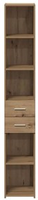Estante Alta Artisan Carvalho 30x42,5x185 cm Madeira Engenharia