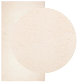 Tapete pelo curto macio e lavável HUARTE 80x150 cm bege