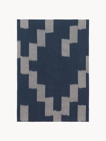 Pano de cozinha em algodão artesanal Ikat