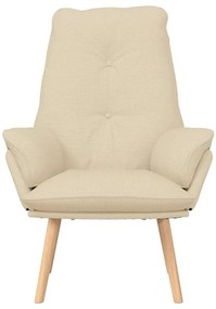 Poltrona Relaxante em Tecido Creme