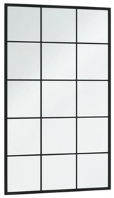 Espelhos de parede 6 pcs 100x60 cm metal preto