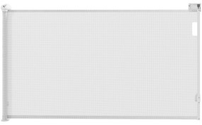 PawHut Barreira para Cães Retrátil 0-144 cm para Cães Pequenos Barreira de Segurança para Animais de Estimação com Fecho Branco | Aosom Portugal