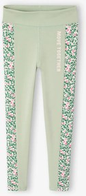 Legging desportivo gráfico para menina verde-salva