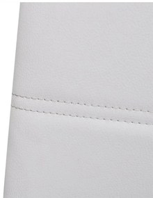 Cadeiras de jantar cantilever 4 pcs couro artificial branco