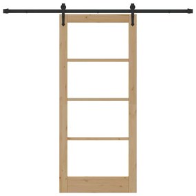 Porta Deslizante vidaXL com Conjunto de Hardware 'ORKDAL'86x198.5 cm