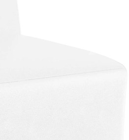Poltrona 55 cm couro artificial branco