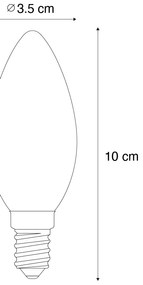 Set van 5 E14 3-staps dimbare LED lampen B35 helder 4W 450 lm 2700K