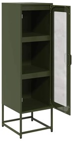 Móvel alto 36x39x123 cm aço laminado a frio verde-azeitona