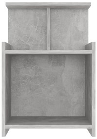 Mesas de cabeceira 2 pcs derivados de madeira cinza cimento