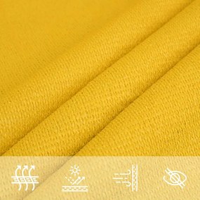 Para-sol estilo vela 160 g/m² 3x6 m PEAD amarelo