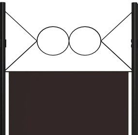 Divisória de quarto com 3 painéis 120x180 cm castanho