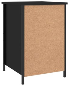 Mesas de cabeceira 2 pcs 40x42x60 cm derivados de madeira preto