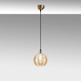 Candeeiro Suspenso Muzo – Amarelo – 15 x 15 cm