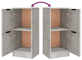 Aparadores 3 pcs derivados de madeira cinzento cimento