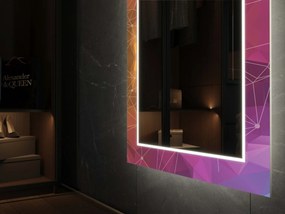 Espelho LED com decoração D4