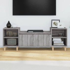 Móvel de TV 160x35x55 cm derivados de madeira cinzento sonoma