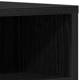 Móvel para TV Preto 150x30x44,5 cm em Madeira Trabalhada
