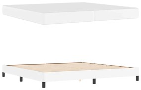 Cama Outros Branco Puro 200 x 200 cm Couro sintético