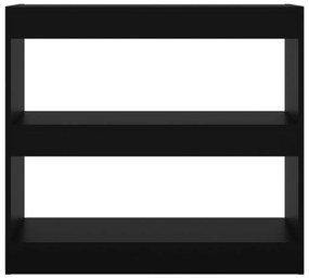 Estante/divisória 80x30x72 cm preto