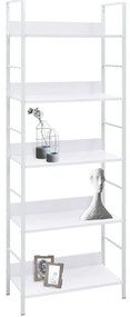 Estante com 5 prateleiras derivados de madeira branco