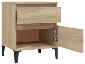 Mesas de cabeceira 2 pcs 40x35x50 cm carvalho sonoma