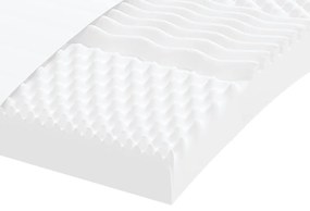 Sofá-cama c/ gavetão e colchões 90x200 cm tecido cor creme