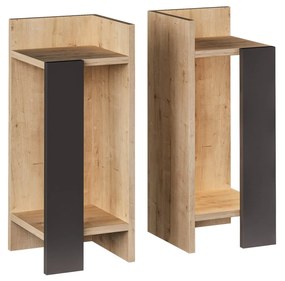 ****  
Secretária de Estudo &amp; Estante Box – Nogueira e Branco – Secret