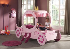 Cama de Criança Carruagem de Princesas ROYAL PRINCESS KATE Rosa