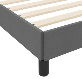 Cama Box Outros Cinzento escuro 140 x 200 cm tecido