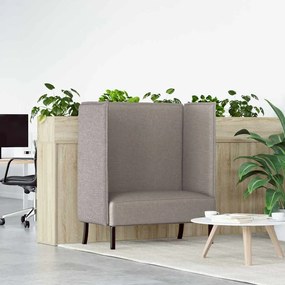 vidaXL Sofá Alto Taupe 109x56x121 cm Tecido