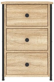 Mesas de cabeceira 2 pcs derivados de madeira carvalho sonoma