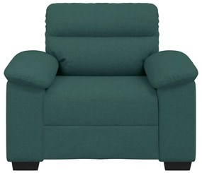 Poltrona 60 cm tecido verde-escuro