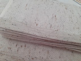 Toalha com 520 gr/m2 -  100% algodão Melange: 1 Toalha 30x30 cm